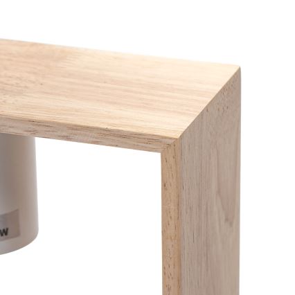 Aigostar - Дървен полилей на кабел 1xE27/60W/230V борова дървесина