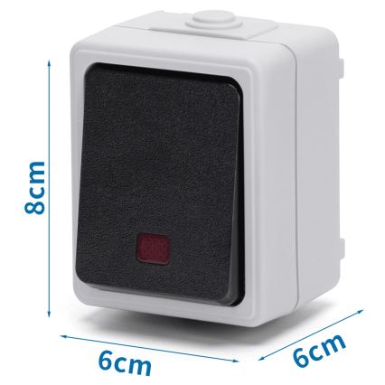 Aigostar - Еднокнопков ключ IP54