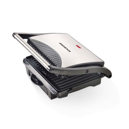 Aigostar - Електрически грил 1000W/230V черен/матов хром