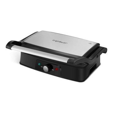 Aigostar - Електрически грил 1500W/230V матов хром/черен