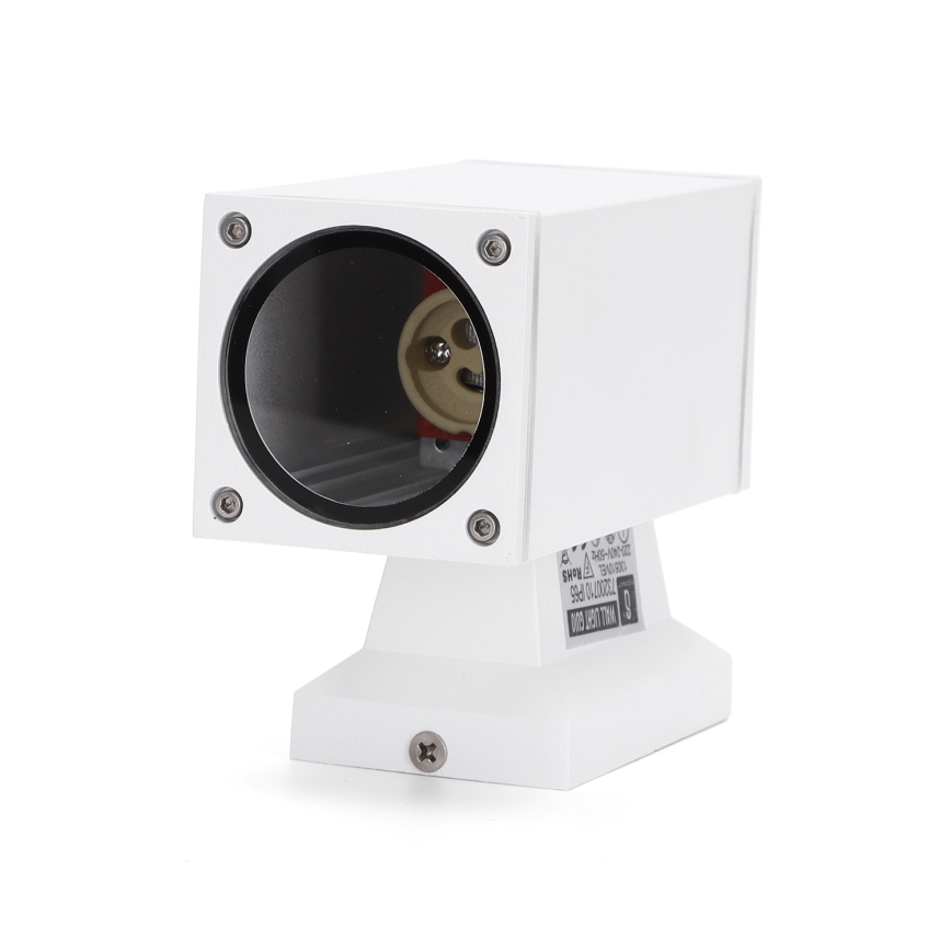 Aigostar - Екстериорен аплик 1xGU10/230V бял IP65 ъглов