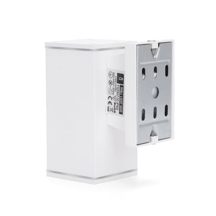 Aigostar - Екстериорен аплик 1xGU10/230V бял IP65 ъглов