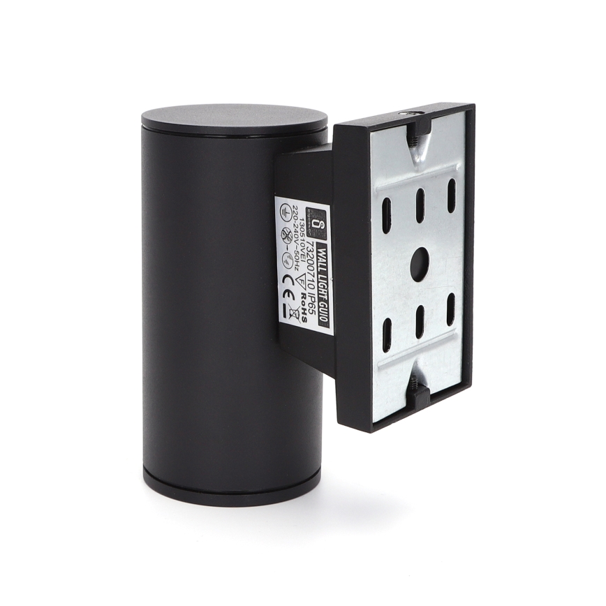 Aigostar - Екстериорен аплик 1xGU10/230V черен IP65 кръгъл