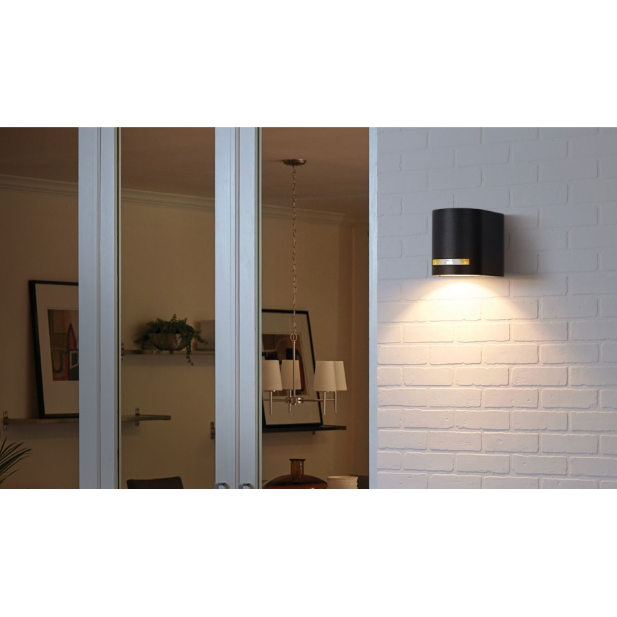 Aigostar - Екстериорен аплик 1xGU10/35W/230V черен IP54