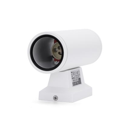 Aigostar - Екстериорен аплик 2xGU10/230V бял IP65 кръгъл