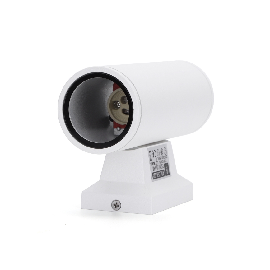 Aigostar - Екстериорен аплик 2xGU10/230V бял IP65 кръгъл