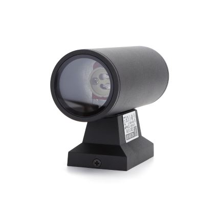 Aigostar - Екстериорен аплик 2xGU10/230V черен IP65 кръгъл