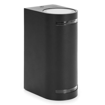 Aigostar - Екстериорен аплик 2xGU10/35W/230V черен IP54
