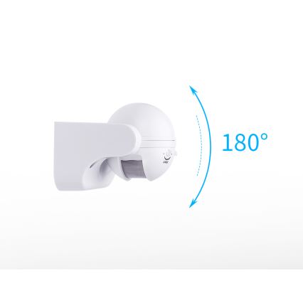Aigostar - Екстериорен инфрачервен сензор за двжение 230V IP44 бял