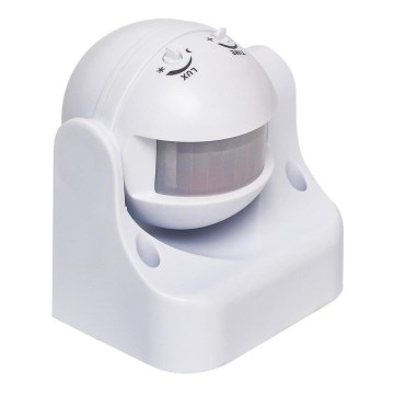 Aigostar - Екстериорен инфрачервен сензор за двжение 230V IP44 бял