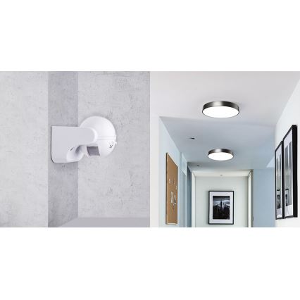 Aigostar - Екстериорен инфрачервен сензор за двжение 230V IP44 бял