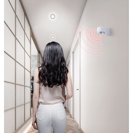 Aigostar - Екстериорен инфрачервен сензор за двжение 230V IP44 бял