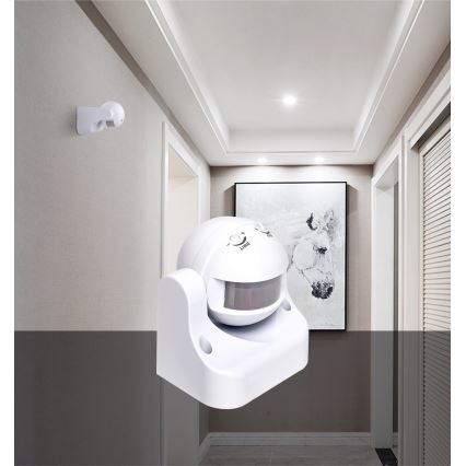 Aigostar - Екстериорен инфрачервен сензор за двжение 230V IP44 бял