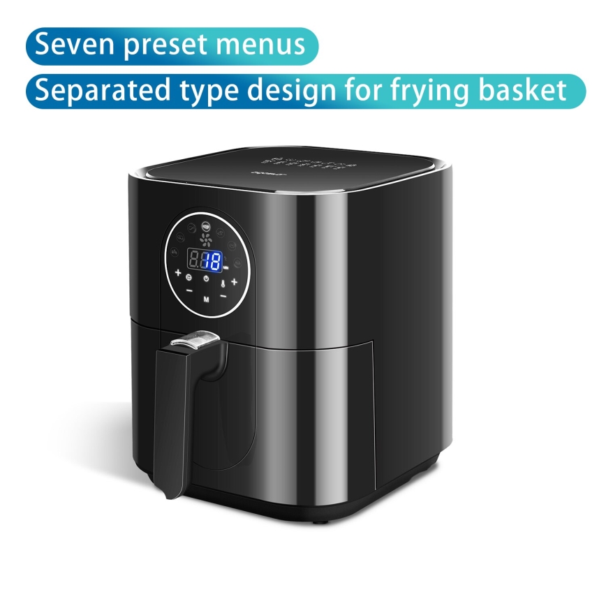 Aigostar - Еър фрайър 1500W/230V 3,5l черен