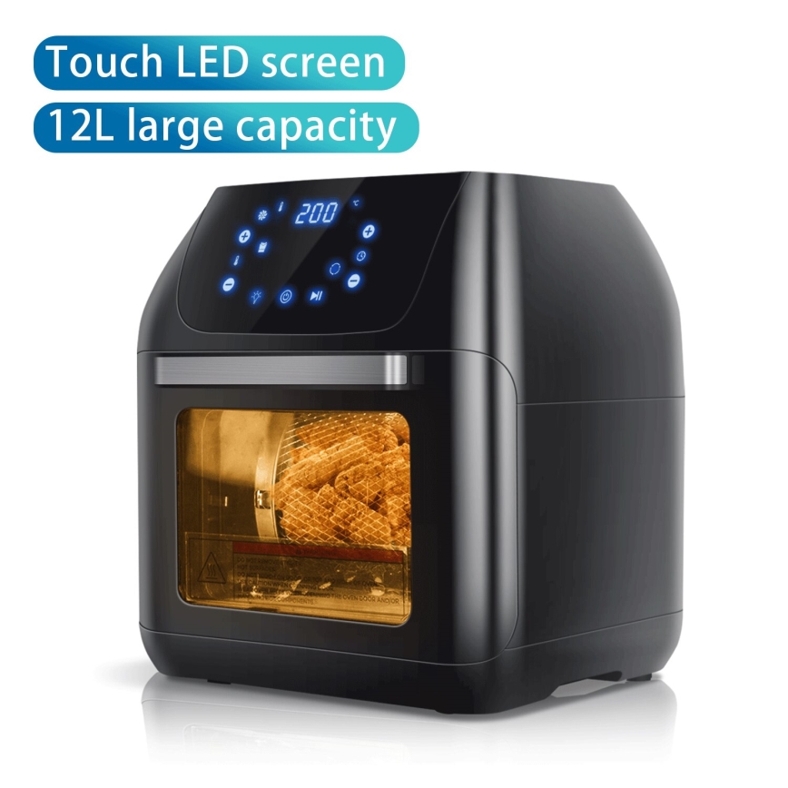 Aigostar - Фурна с горещ въздух 1400W/230V 12l черен