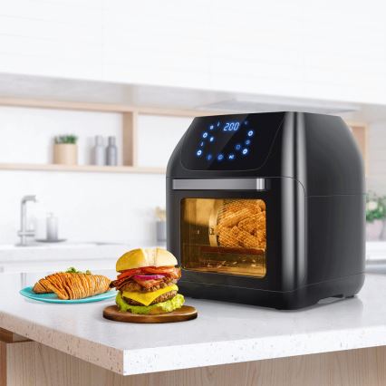 Aigostar - Горещовъздушна фурна 1400W/230V 12л черна