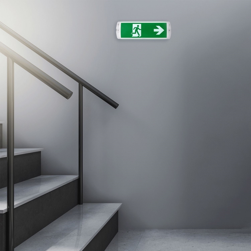 Aigostar - LED Аварийна лампа EMERGENCY EXIT LED/4W/230V IP65 6500K 600mAh