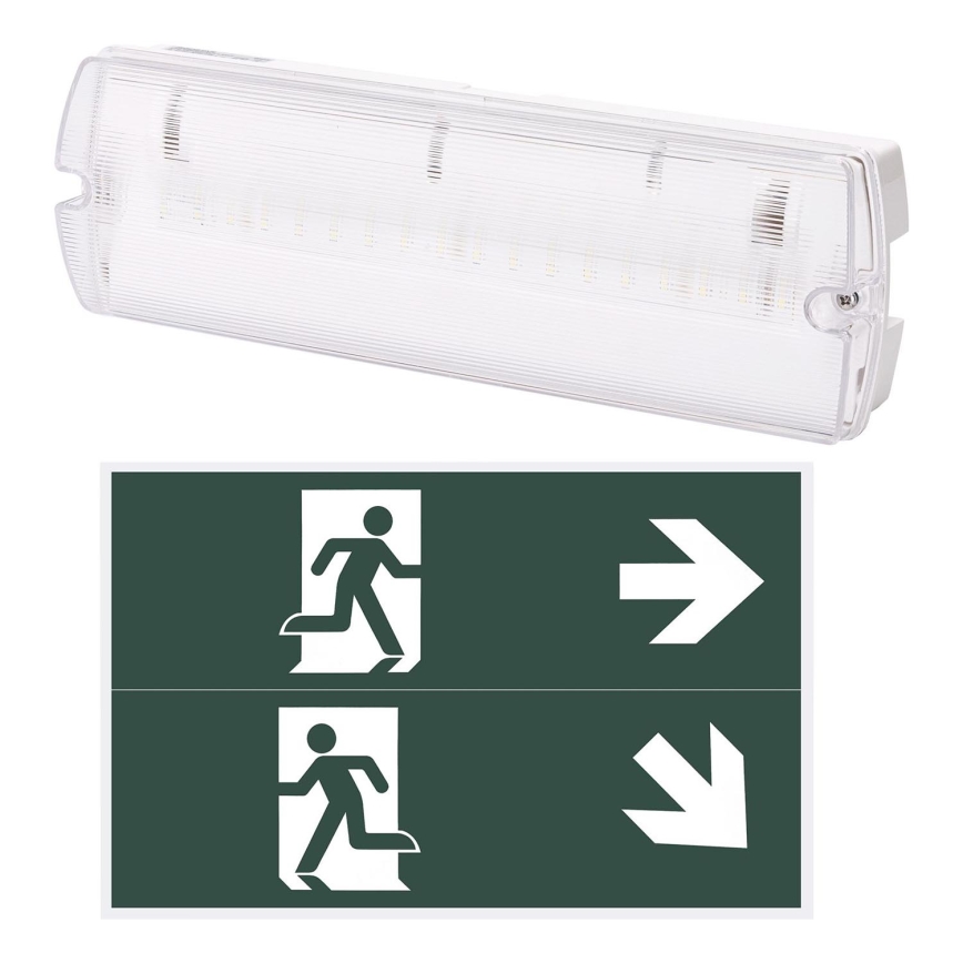 Aigostar - LED Аварийна лампа EMERGENCY EXIT LED/4W/230V IP65 6500K 600mAh