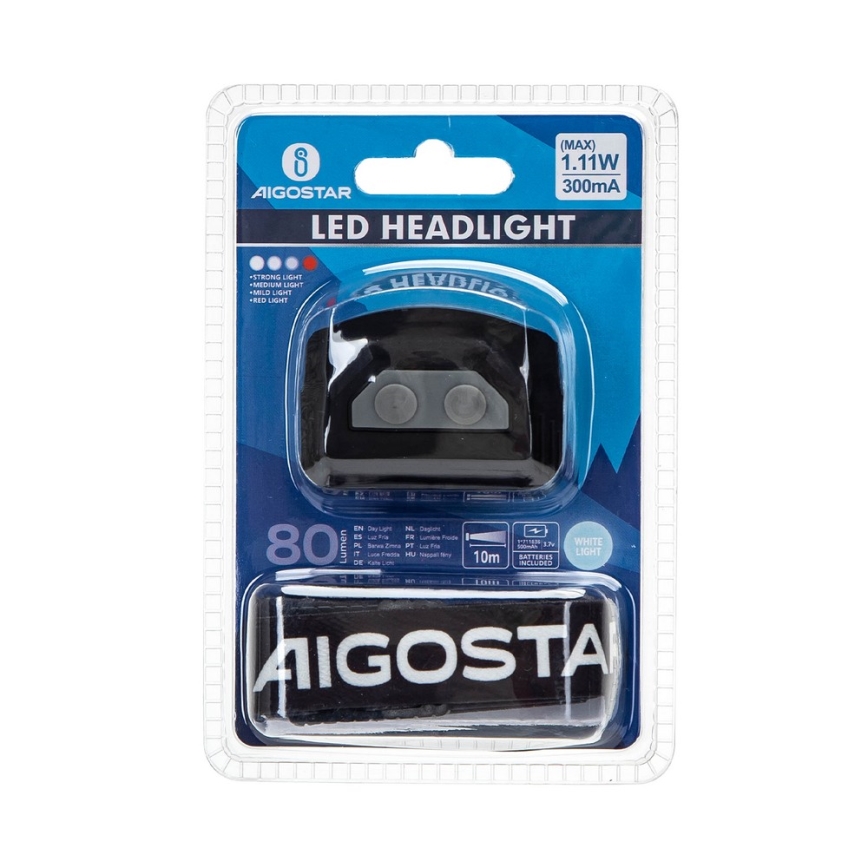 Aigostar - LED Акумулаторен димируем челник със сензор LED/1,11W/3,7V