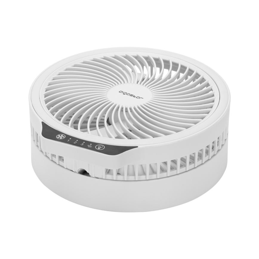 Aigostar - LED Безжичен сгъваем вентилатор с USB порт 6,5W/5V