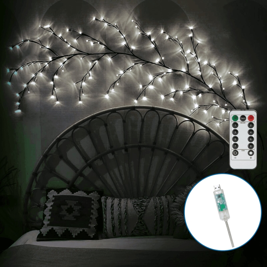 Aigostar - LED Декорация за стена 144xLED/5W/5V студено бяло