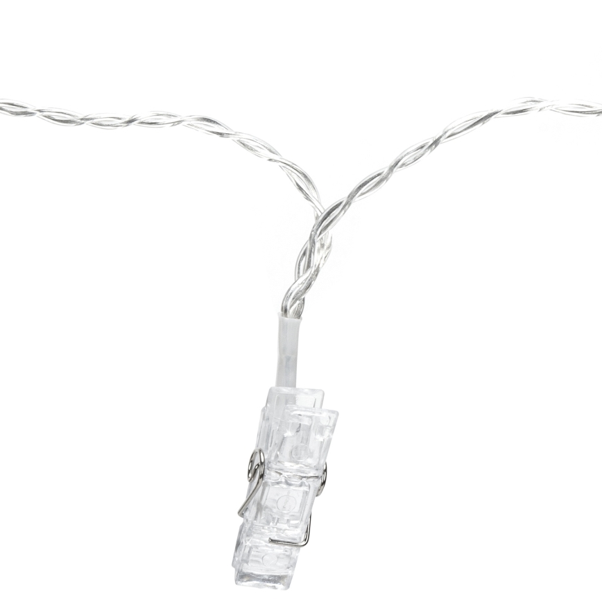 Aigostar - LED декоративна гирлянда 40xLED/5W/USB 9 м топла бяла