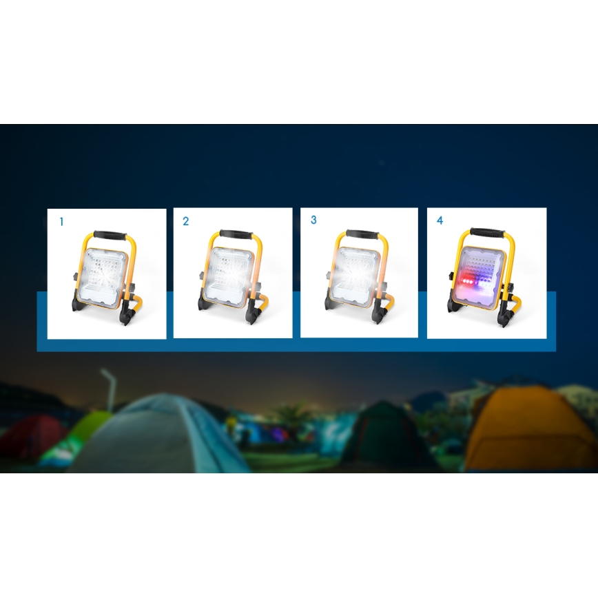 Aigostar - LED Димируем акумулаторен прожектор LED/100W/5V 6500K IP65