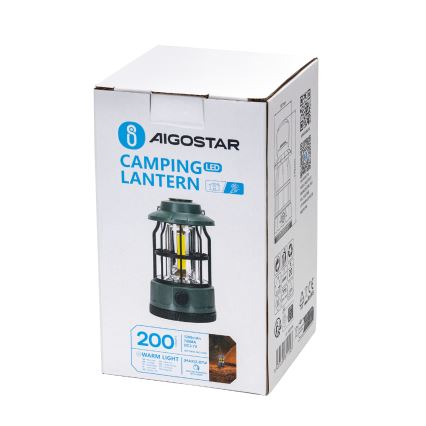 Aigostar -  LED Димируем акумулаторен къмпинг фенер LED/2,87W/3,7V
