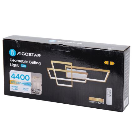 Aigostar - LED Димируем плафон LED/38W/230V 2700-6500K + дистанционно управление
