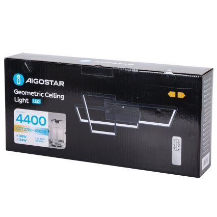 Aigostar - LED Димируем плафон LED/38W/230V 2700-6500K + дистанционно управление