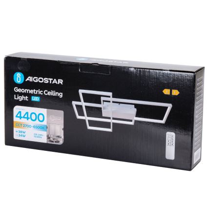 Aigostar - LED Димируем плафон LED/38W/230V 2700-6500K + дистанционно управление