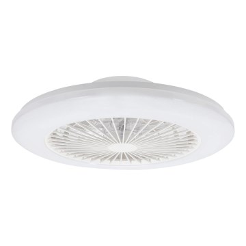 Aigostar - LED Димируем плафон с вентилатор LED/40W/230V 2700-6500K Ø 48,5 см бял + дистанционно управление