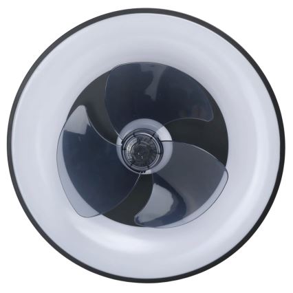 Aigostar - LED Димируем плафон с вентилатор MESH LED/40W/230V 2700-6500K черен + дистанционно управление