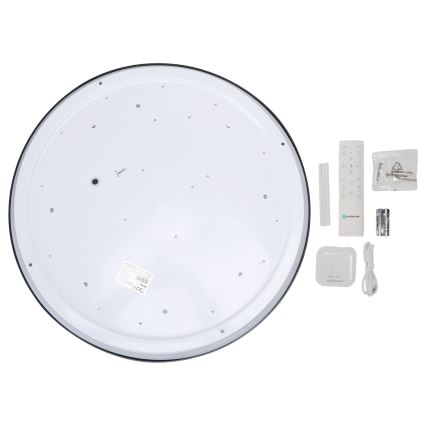 Aigostar - LED Димируем плафон с вентилатор MESH LED/40W/230V 2700-6500K черен + дистанционно управление
