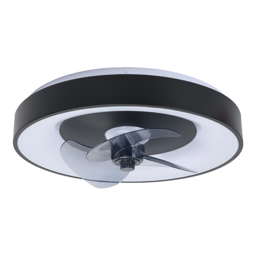 Aigostar - LED Димируем плафон с вентилатор MESH LED/40W/230V 2700-6500K черен + дистанционно управление