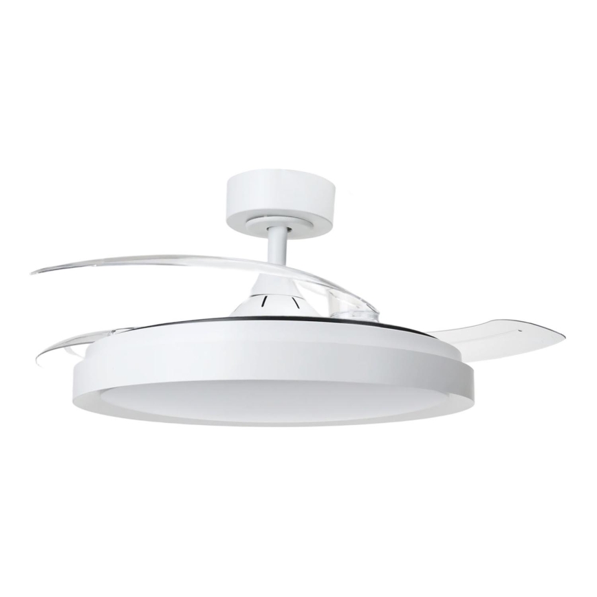 Aigostar - LED Димируем плафон с вентилатор MESH LED/50W/230V 2700-6500K бял + дистанционно управление