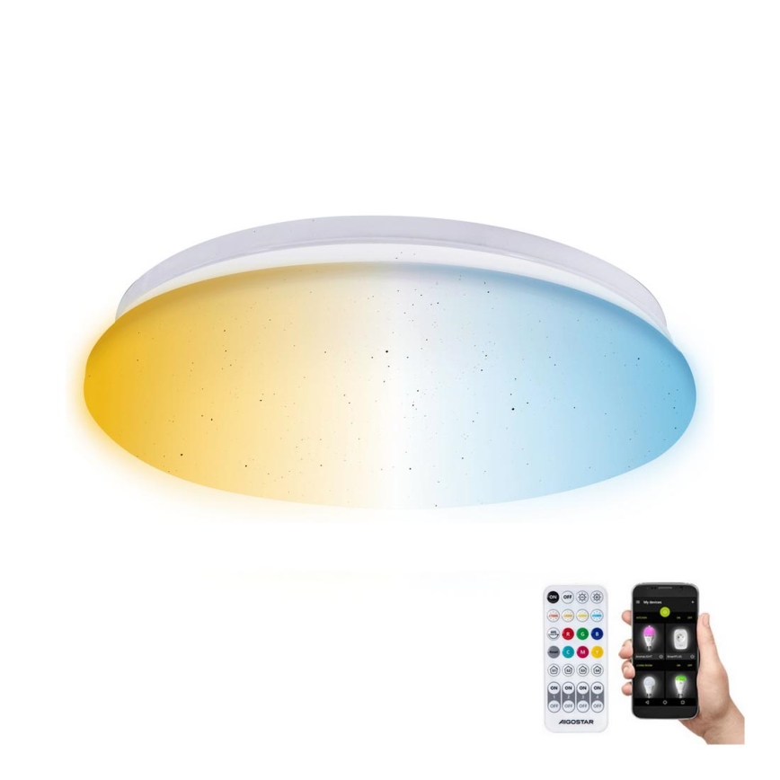Aigostar - LED Димируем плафон за баня MESH Интелигентен LED/12W/230V 3000-6500K IP44 + дистанционно управление