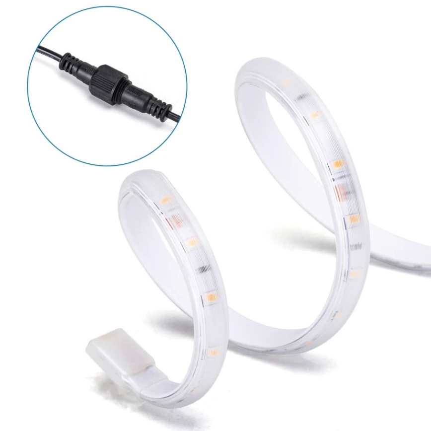 Aigostar - LED Димируем соларен лента LED/5W/3,2V 5 м 6500K IP65 + дистанционно управление