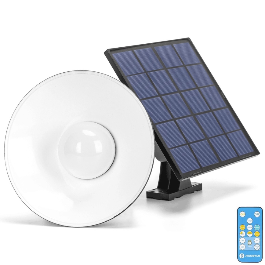 Aigostar - LED Димируем соларен полилей на връв LED/3,2V 3000K/4000K/6500K 5000 mAh IP65 + дистанционно управление