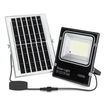 Aigostar - LED димируем соларен прожектор LED/100W/3,2V 2000mAh 3000K/4000K/6500K IP66 + дистанционно управление