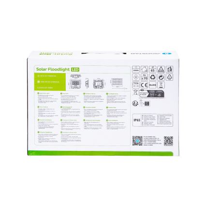 Aigostar - LED Димируем соларен прожектор LED/100W/3,4V IP65 10000 mAh + дистанционно управление