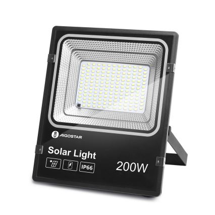 Aigostar - LED Димируем соларен прожектор LED/200W/3,2V IP66 + дистанционно управление