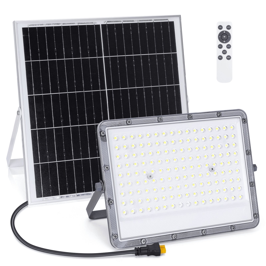 Aigostar - LED соларен прожектор с регулируема яркост LED/200W/3,4V 20000 mAh IP65 + дистанционно управление
