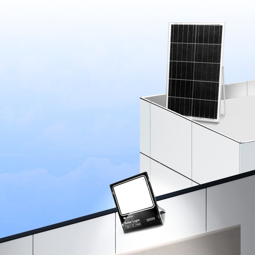 Aigostar - LED Димируем соларен прожектор LED/300W/3,2V IP66 25000 mAh + дистанционно управление