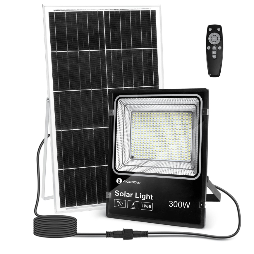 Aigostar - LED Димируем соларен прожектор LED/300W/3,2V IP66 25000 mAh + дистанционно управление