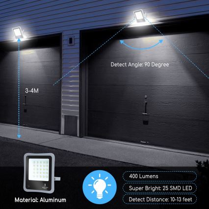 Aigostar - LED Димируем соларен прожектор LED/30W/3,2V 20000 mAh IP67 + д.у.