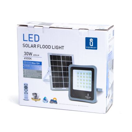 Aigostar - LED Димируем соларен прожектор LED/30W/3,2V 20000 mAh IP67 + д.у.