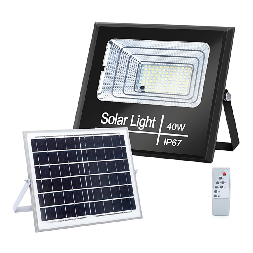 Aigostar - LED Димируем соларен прожектор LED/40W/3,2V IP67 2000 mAh + д.у.