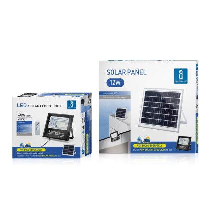 Aigostar - LED Димируем соларен прожектор LED/40W/3,2V IP67 2000 mAh + д.у.