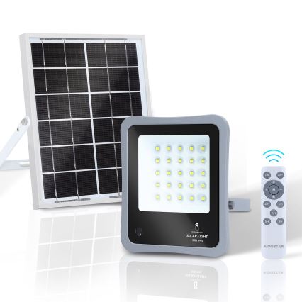 Aigostar - LED Димируем соларен прожектор LED/50W/3,2V IP65 6000 mAh + д.у.